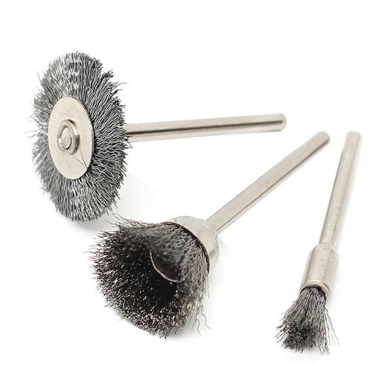 45Pcs Steel Wire Brush Set for Electric Grinder Cup Shape Brush Rust Removal Polishing Grinding Head Carving Cleaning Tool