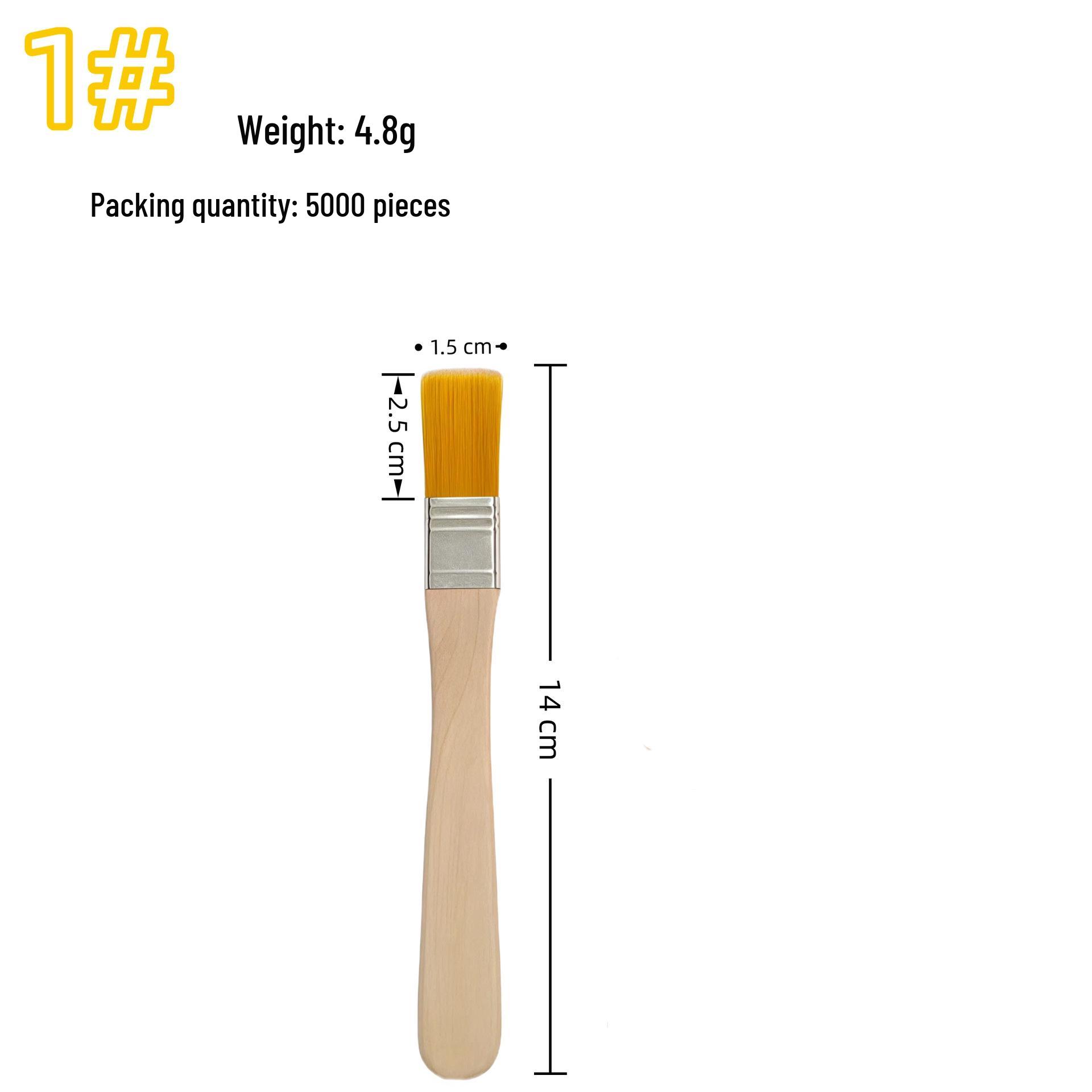 Multifunctional Yellow Nylon Bristle Paint Brush for Art and Painting Yellow Nylon Bristle Board Brush