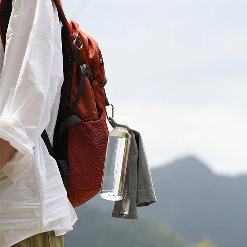 Silikonová sportovní spona na konvici, venkovní karabina, držák na láhev s vodou, háček na ručník, klip, věšák na batoh, kempování, turistika, cyklistika, nástroj