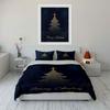 Golden Christmas Tree Design Bedding Duvet Cover Set Duvet Cover Pillowcases  (1 * Duvet Cover 2 * Pillowcases, Without Duvet Insert)