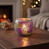 Round Bowl Shape Tea Light Holder Yellow Handmade Candle Holder  Holiday Decor
