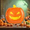 Thanksgiving Disposable Plates Oil-resistant Disposable Plates Halloween Pumpkin Paper Plates Black Orange for Party Autumn