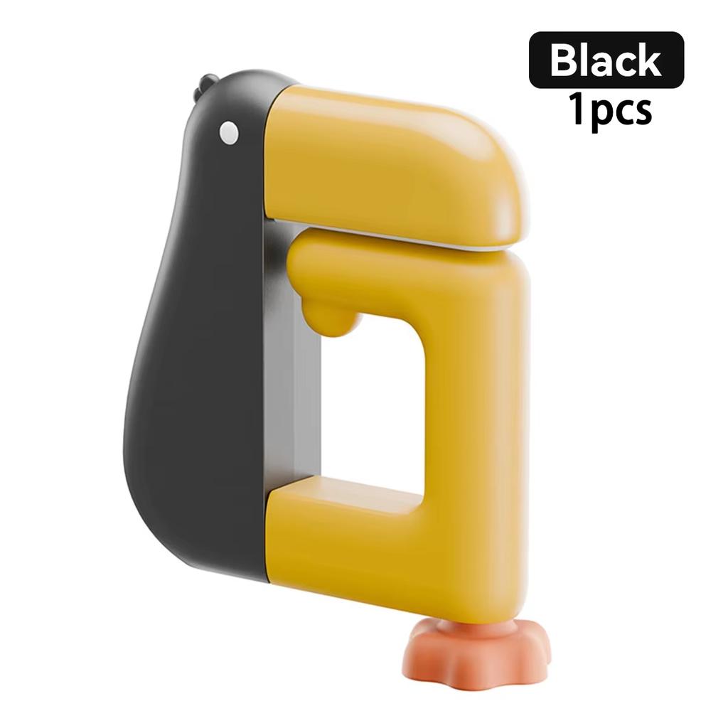 Portable Hook-Style Desktop Storage Bag with Hanging Bracket, Damage-Free Perforation Design Office Supplies