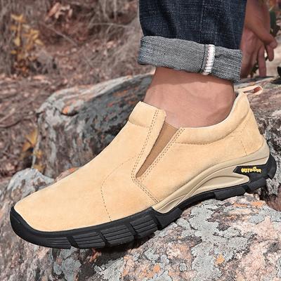 Men's Shoes Genuine Leather Casual Shoes Outdoor Men's Breathable Sneakers Suede Men's Moccasins Loafers Sneakers
