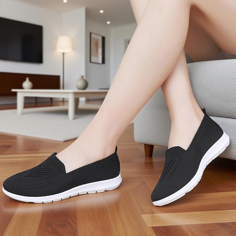 Beijing cloth shoes new women's shoes casual breathable flat-soled single shoes one pedal soft-soled shoes casual shoes