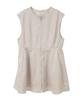 Music Outerwear Peplum Zip Gilet for Beige [earth & Ecology] Women,