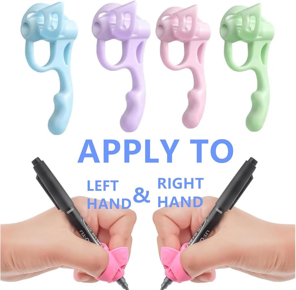 1Pcs Kids Silicone Pen Grip - Ergonomic Pencil Holder Posture Corrector for Children, Writing Aid Tool Set
