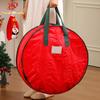 Fancyfamily 1PC Large Capacity Christmas Tree Wreath Storage Bag Round Zipper Dust-Proof Water-Resistant Organizer