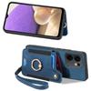 For Oppo Reno13 F 5G (Reno 13 FS 5G)/4G Retro PU Leather Back Cover with RFID Blocking Card Holder