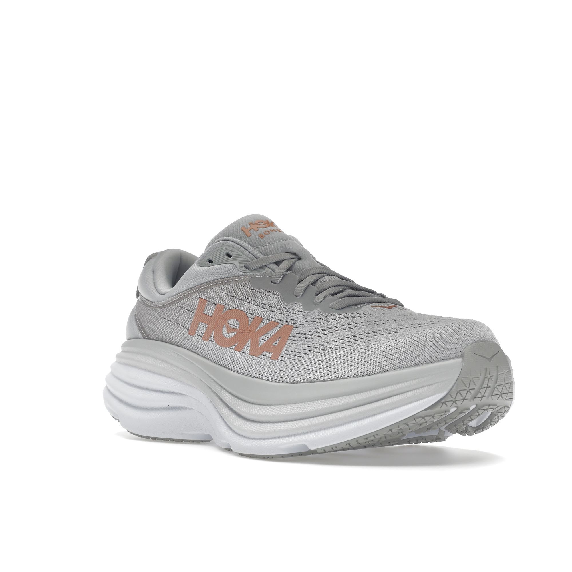 HOKA Bondi 8 Harbor Mist Женские Кроссовки Серый Lunar-Rock 1127952-HMLR 37 — фото 2