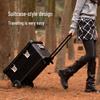 Mountain Outdoor Aluminum Storage Box with Wheels and Pull Rod for Camping Gear and Car Trunk
