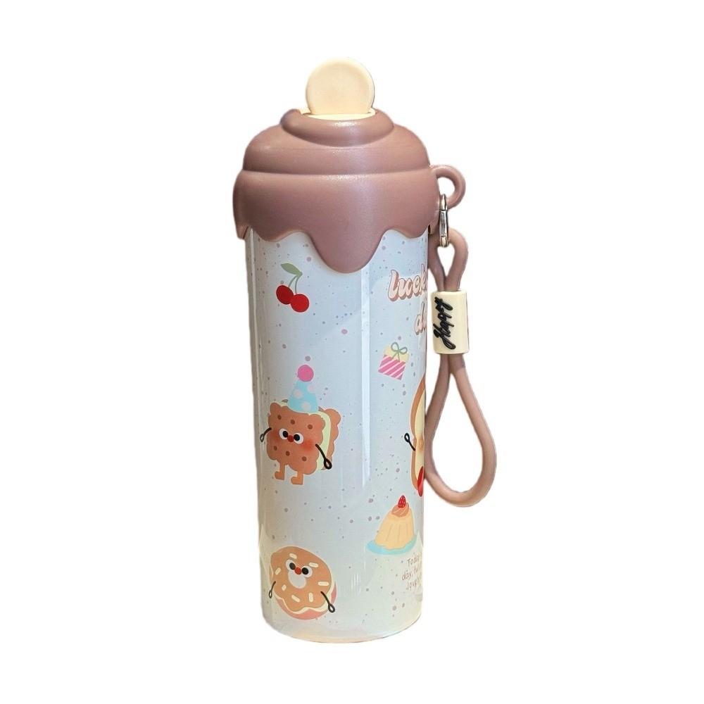 Ice Cream Vacuum Sippy Mug with Lanyard Thermal Water Bottle New Insulated Cup Gifts