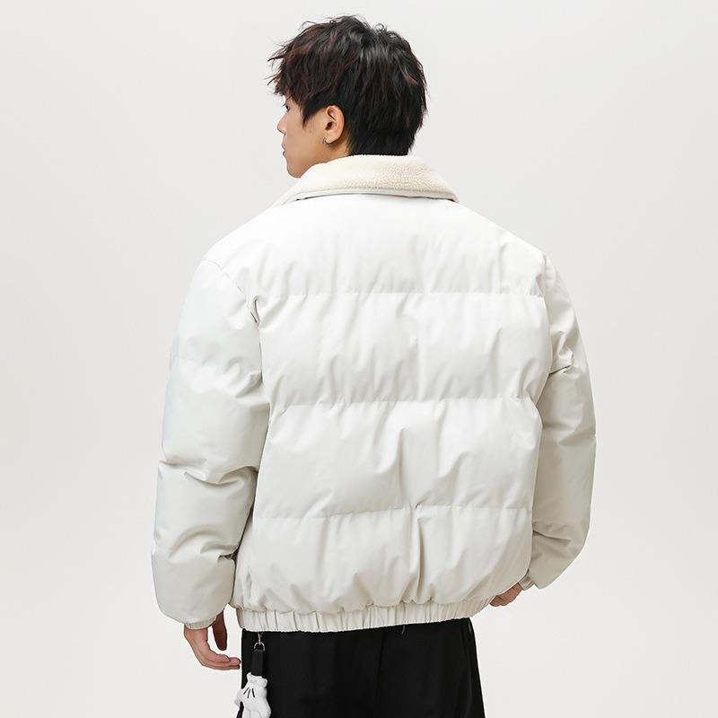 Imitation Lamb Wool Lapel Collar Cotton-padded Clothes for Men and Women's National Tide Brand Winter Leisure Loose Trend New Cotton Jacket