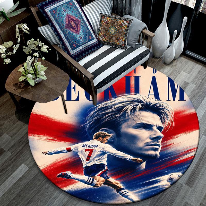 Becks pattern round rug,Carpet Rug for Living Room Bedroom Playroom ,Non-slip Floor Mat,Holiday Gifts and Birthday Gifts.