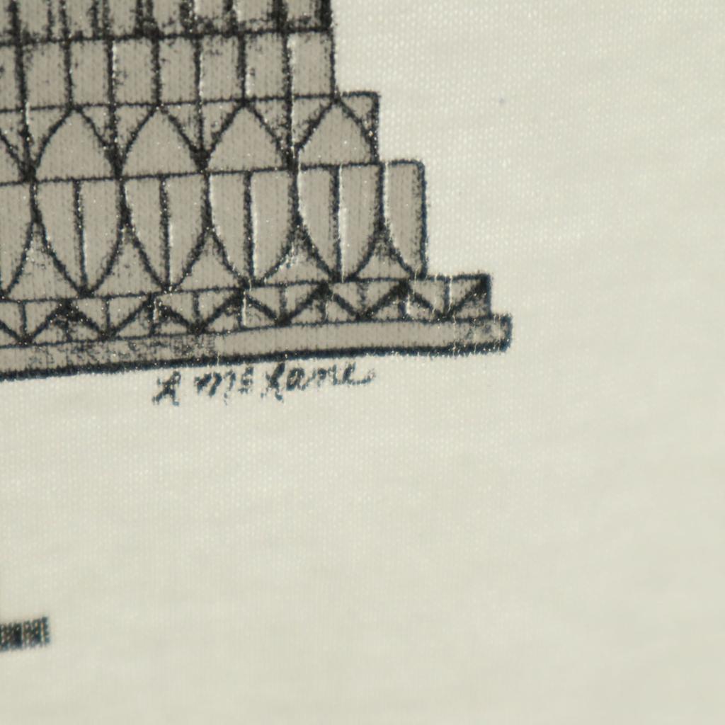 SCREEN STARS 80s Vintage Made In USA Michelangelo David Statue Short Sleeve Single Stitch T-shirt Men's Used