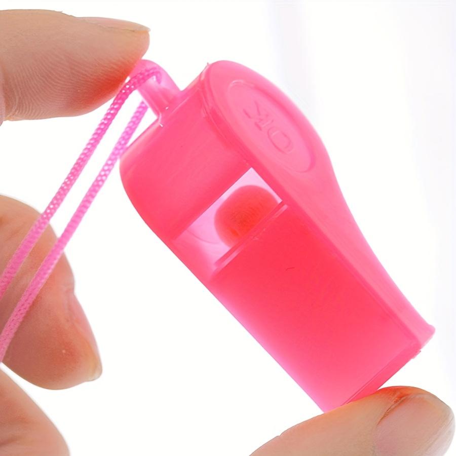 25pcs Plastic Whistles with Lanyard OK Pattern Loud Crisp Sound Emergency Whistles for Sports Training Competition Coaches ZSY