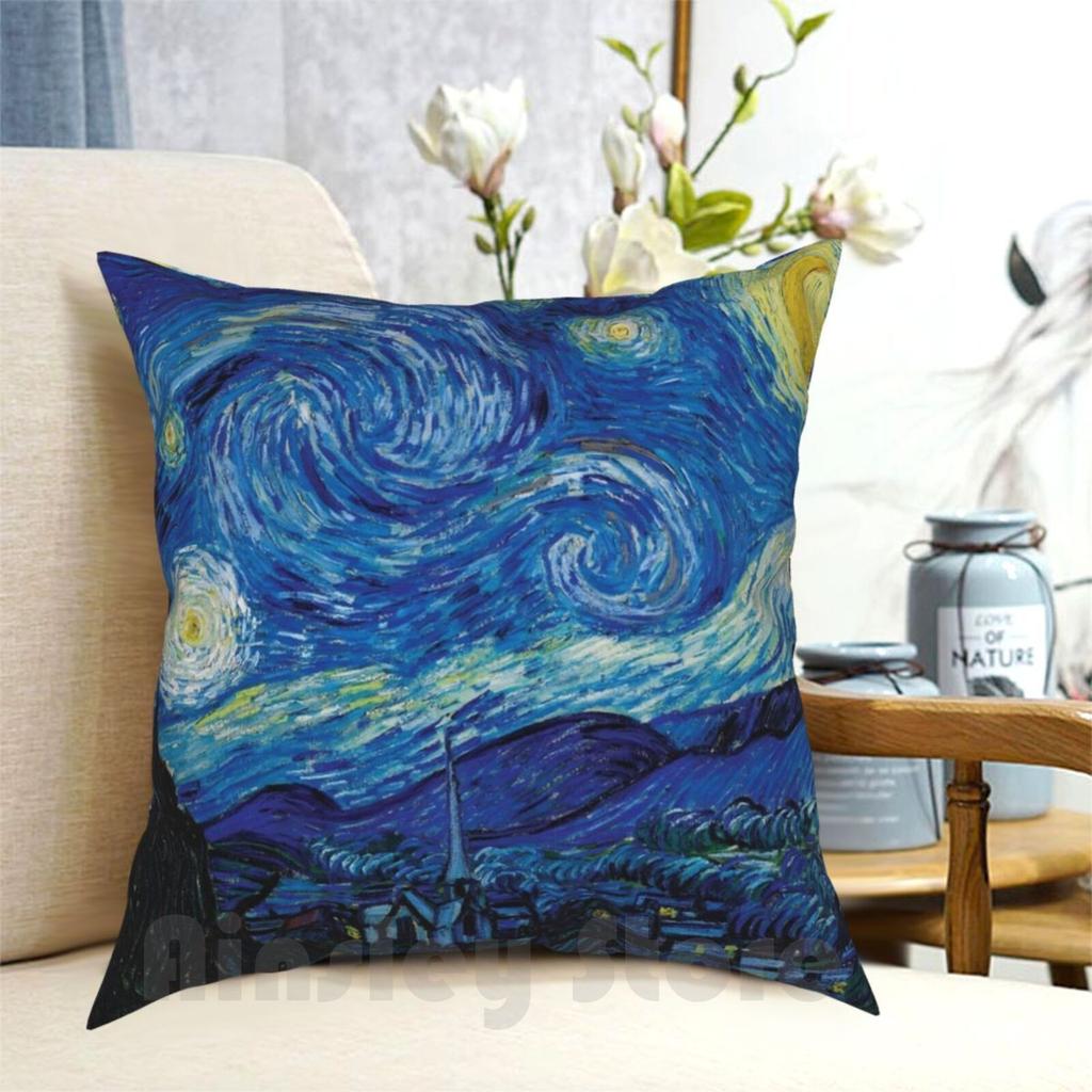 Vincent Van GoghStarry Night Pillow Case Printed Home Soft Throw Pillow Starry Night Van Gogh Night Stars Starry Sky