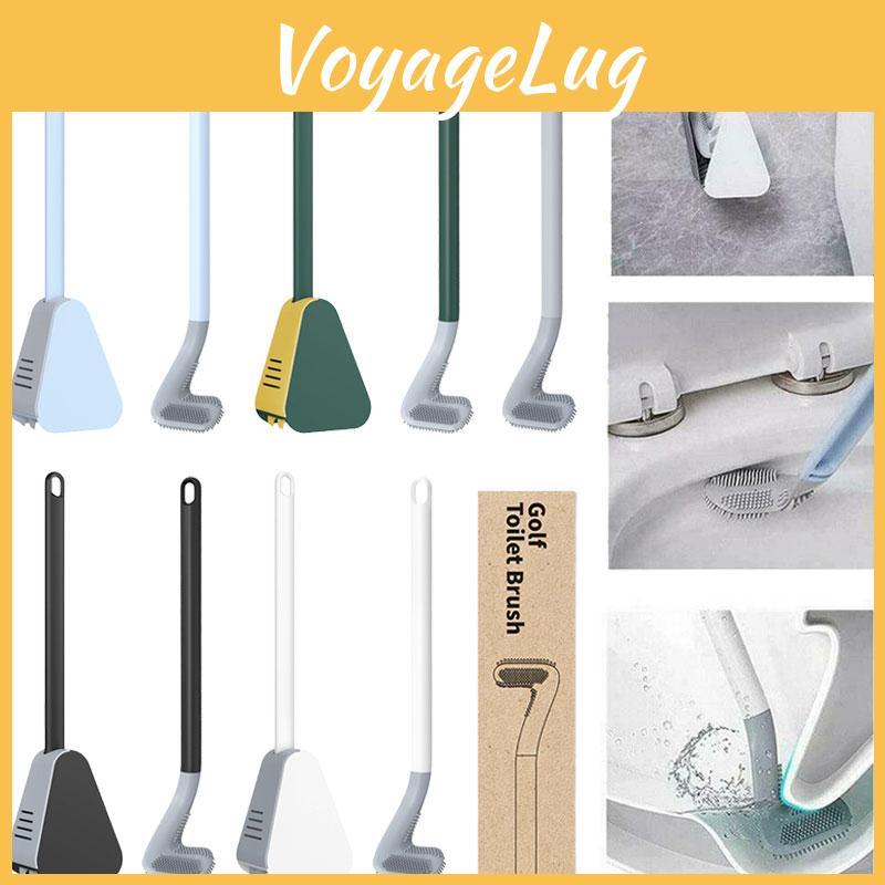 Toilet Golf Silicone Brushes With Holder Setclose Bathroom Cleaning Tools Soft