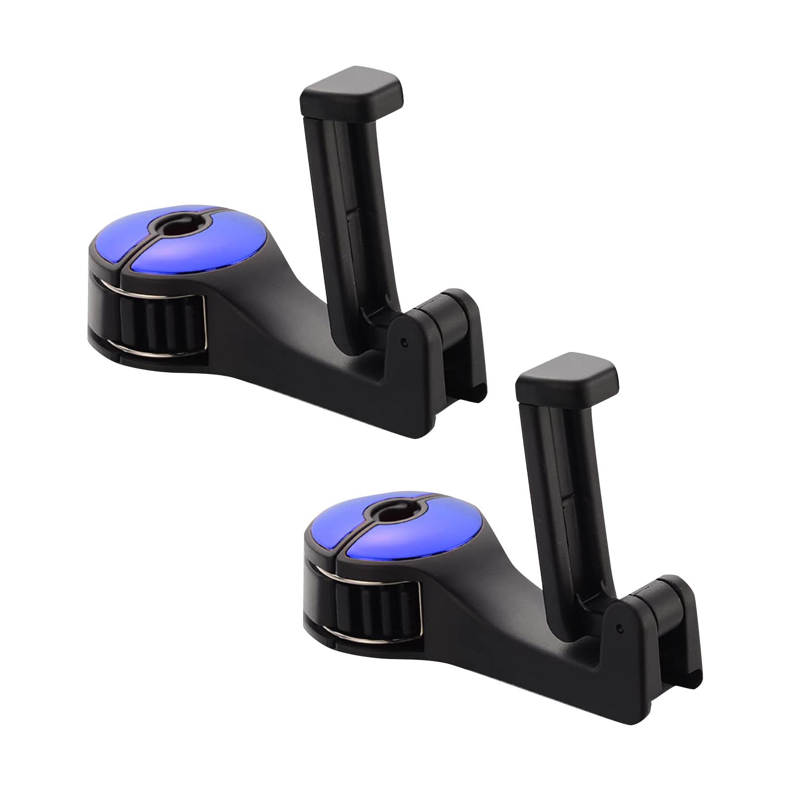 

Скрытый крючок в подголовнике автомобиля 2 в 1, крючки для автомобильных сидений 2 в 1 с держателем для телефона One Size синий