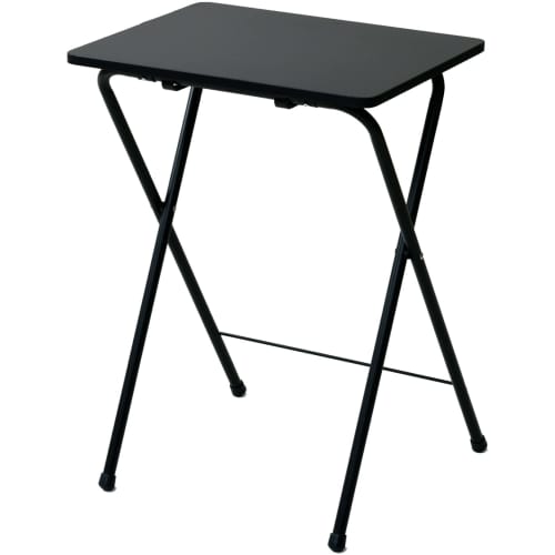YAMAZEN RYST5040H(BKBK4) Folding Table, 70cm High, Scratch, Stain, Moisture, and Heat Resistant, 50cm Wide X 48cm Deep, Side Table/Mini Table, Fully A