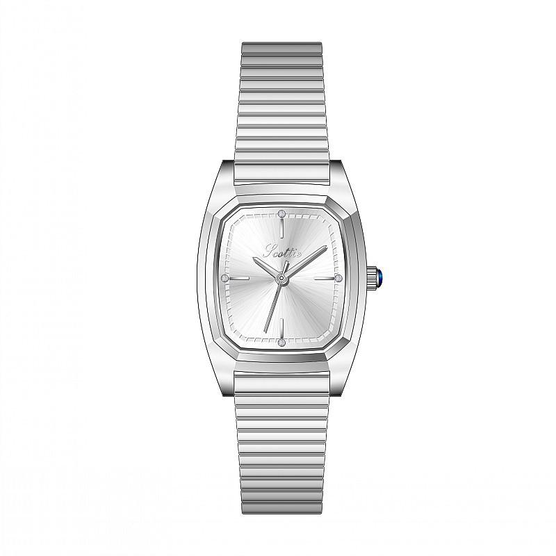 Silver Style Fashion Light Luxury Steel Strap Ladies Watch Femininity Bracelet Watch Feminine Simple