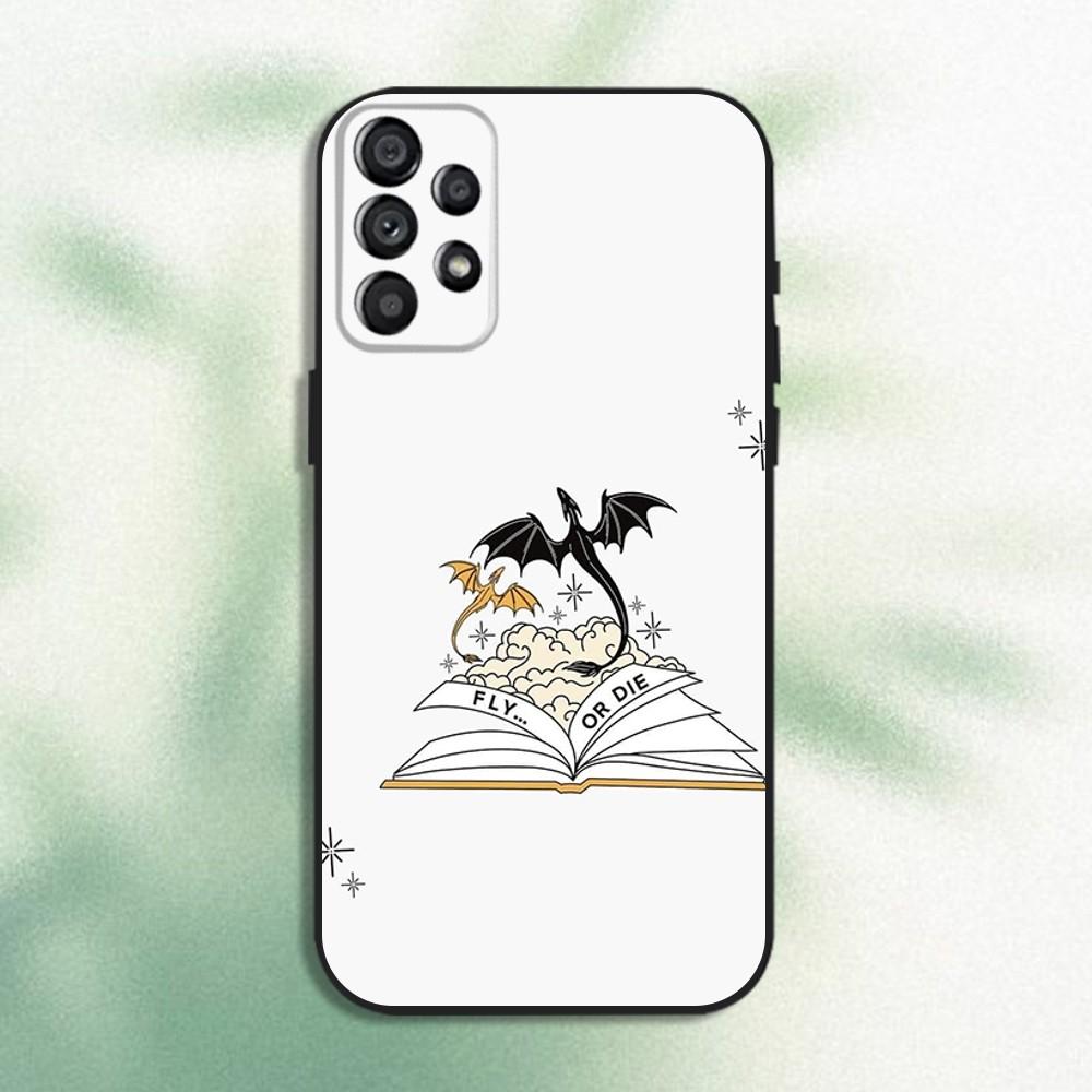 F-Fourth W-Wing Dragon Phone Case For Samsung Galaxy A20,A21s,A22,A31,A32,A52,A53,A72,73,A80 Soft Black Cover