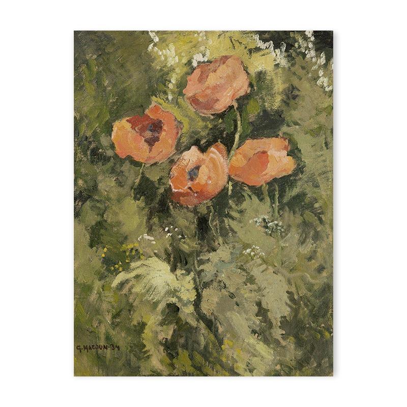 Poster Print Artă de Perete Plantă Florală Vintage Pictură pe Pânză Floare Scandinavă Modernă Estetică Decor Acasă pentru Camera de Zi Nordică