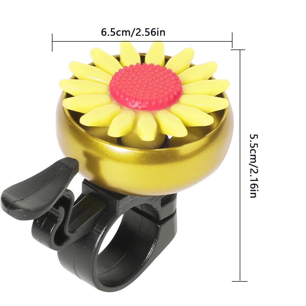 Multi-color Kids Bicycle Bell Daisy Flower Horns Bike Children Cycling Ring Alarm For Safety Cycling Handlebars Bike Accessory