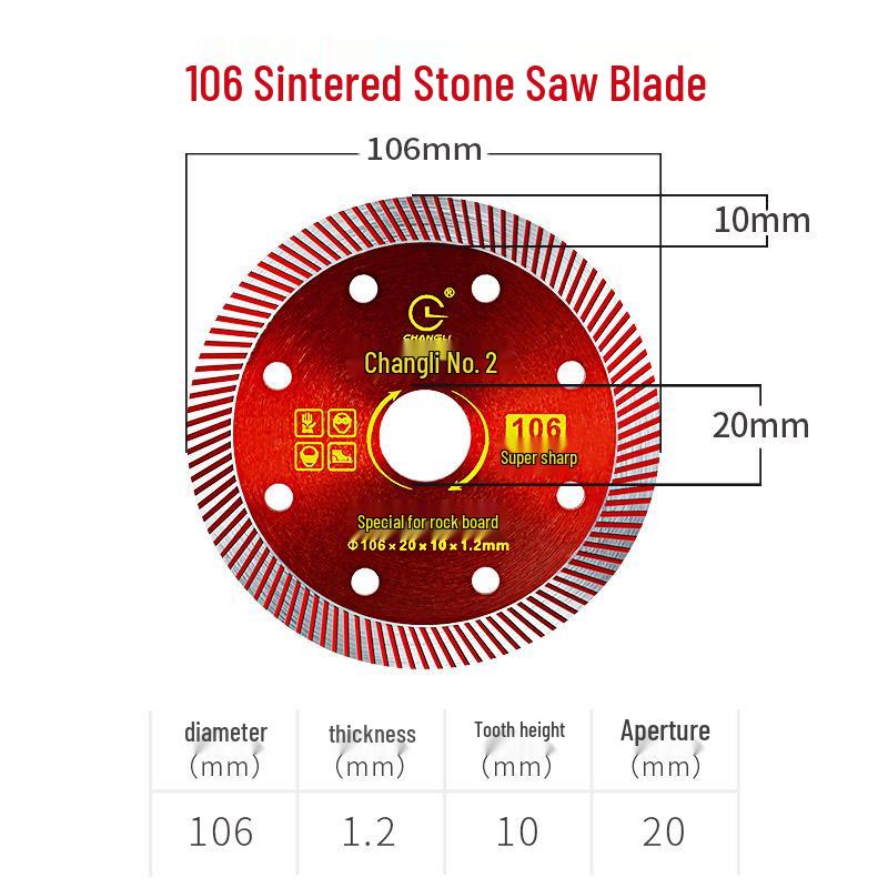Sintered Stone Ultra-Thin Diamond Saw Blade for Marble (100/106/110/350)