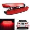 2X LED Bumper Reflector Red Lens Tail Brake Light Lamp For Nissan Juke//Infiniti