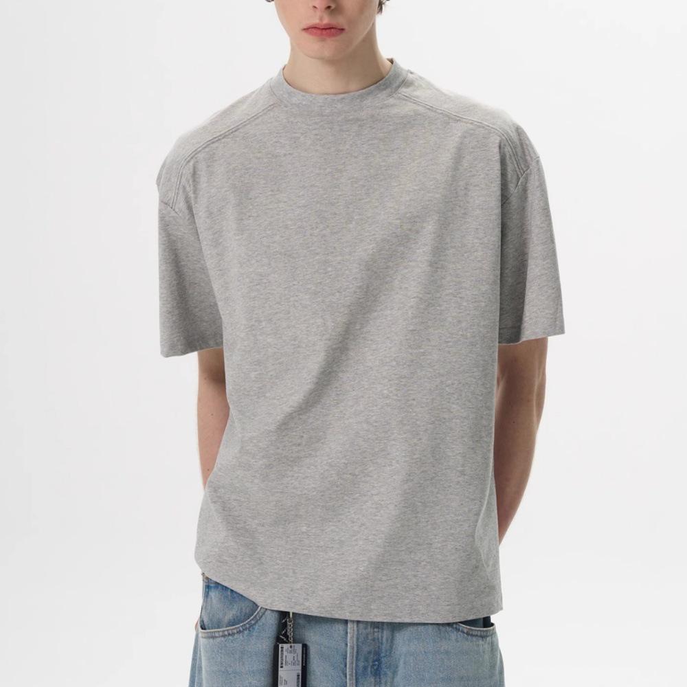 

Unisex Minimalist Retro Deconstructed Short Sleeve T-Shirt - Loose Fit Casual Top L