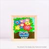 Creartive Blank Clay Frame Wooden Art Puzzle Holder Wooden Photo Holder  Children's Handcraft
