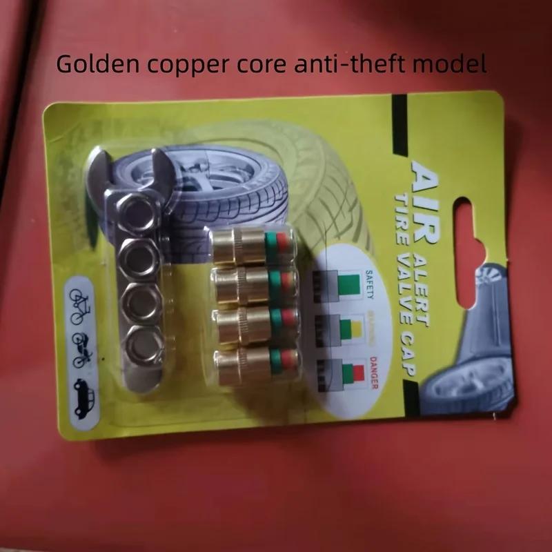 

Car Tyre Valve Covers Valve Covers Tire Pressure Monitoring Gas Detection Alarms оранжевый