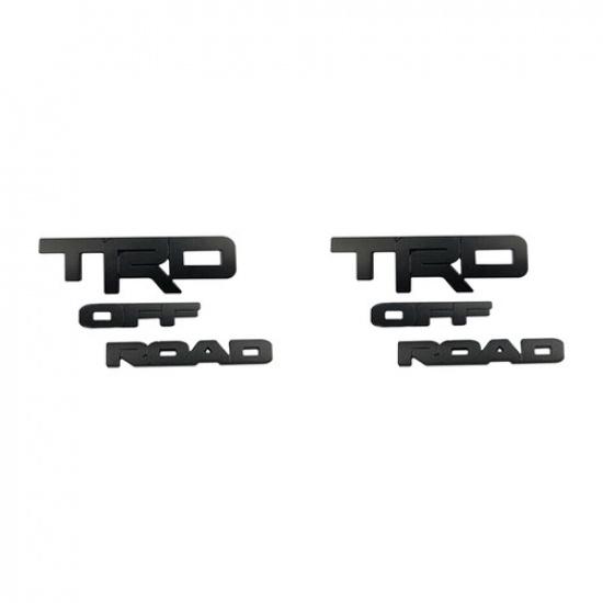 For 2010 To 2024 4RUNNER SR5 Premium Matte Blackout Emblem Overlay Kit 5 Pcs
