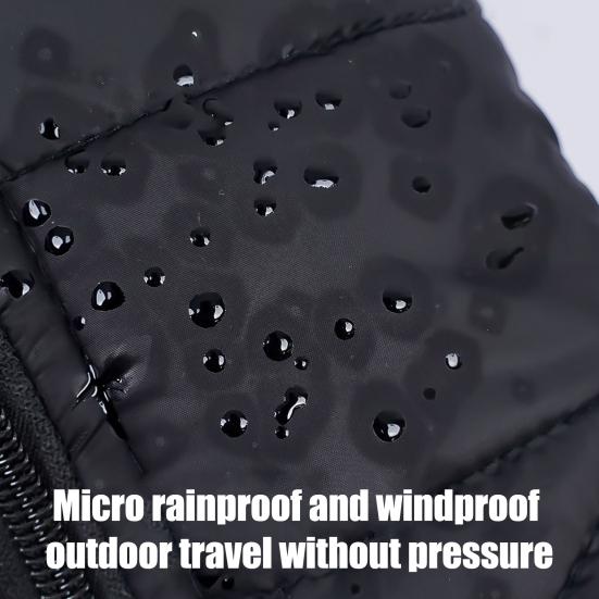 Winter Waterproof Dog Jacket Windproof Padded Pet Coat Warm Vest with Back Zipper D-rings for Small Medium Dogs Outdoor Strolls