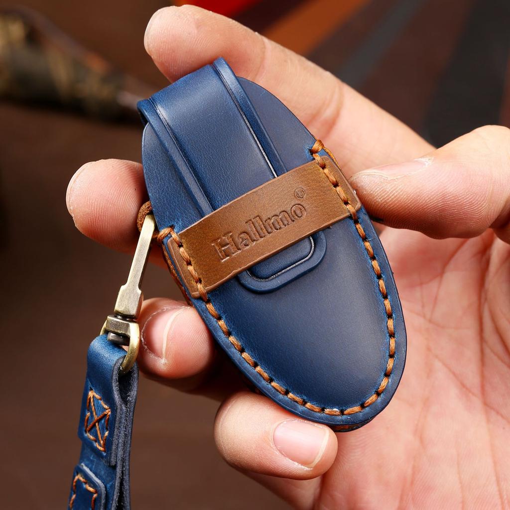 2020 New Car Key Bag Is Suitable for Nissan Xuanyi Teana Qijun Tiida Handmade Leather Key Bag