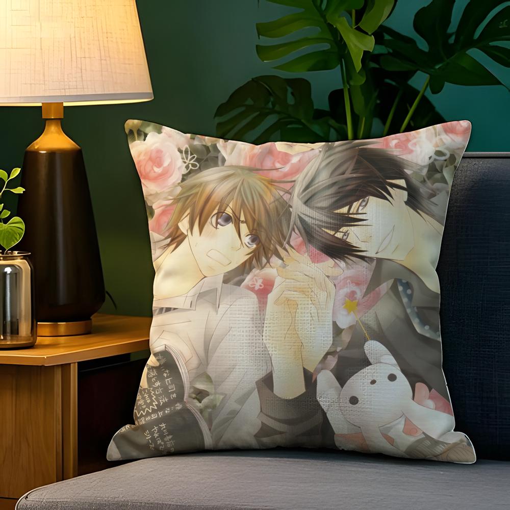 Comic Anime PCSekaiichi HatsukoiS  Pillow Case Natural Linen Pillow Case DoubleSided Decor Sofa Pillowcase Home Decor