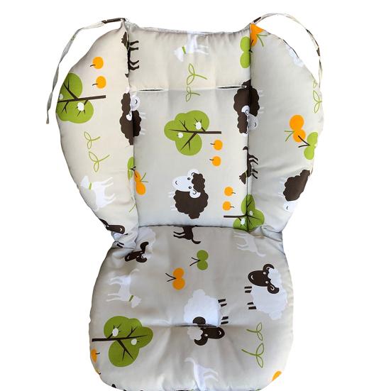 Chair Cushion Foldable Protector Cotton Star Print Stroller Chair Liner Mat for Baby
