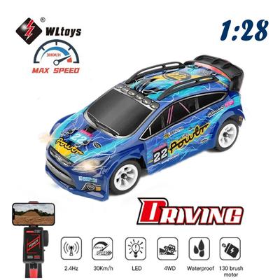 WL284010 Voiture électrique à traction à quatre roues motrices 1:28 modèle de voiture télécommandée, jouet puzzle pour enfants