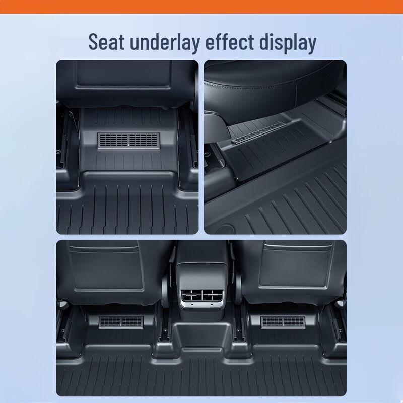 Tesla Model Y/3 Waterproof, Dirt-Resistant TPE Floor Mats - Easy to Clean, New Version