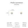 2022 Trendy Flower Cat's Eye Stud Earrings: Versatile, High-End Fashion Jewelry for Women