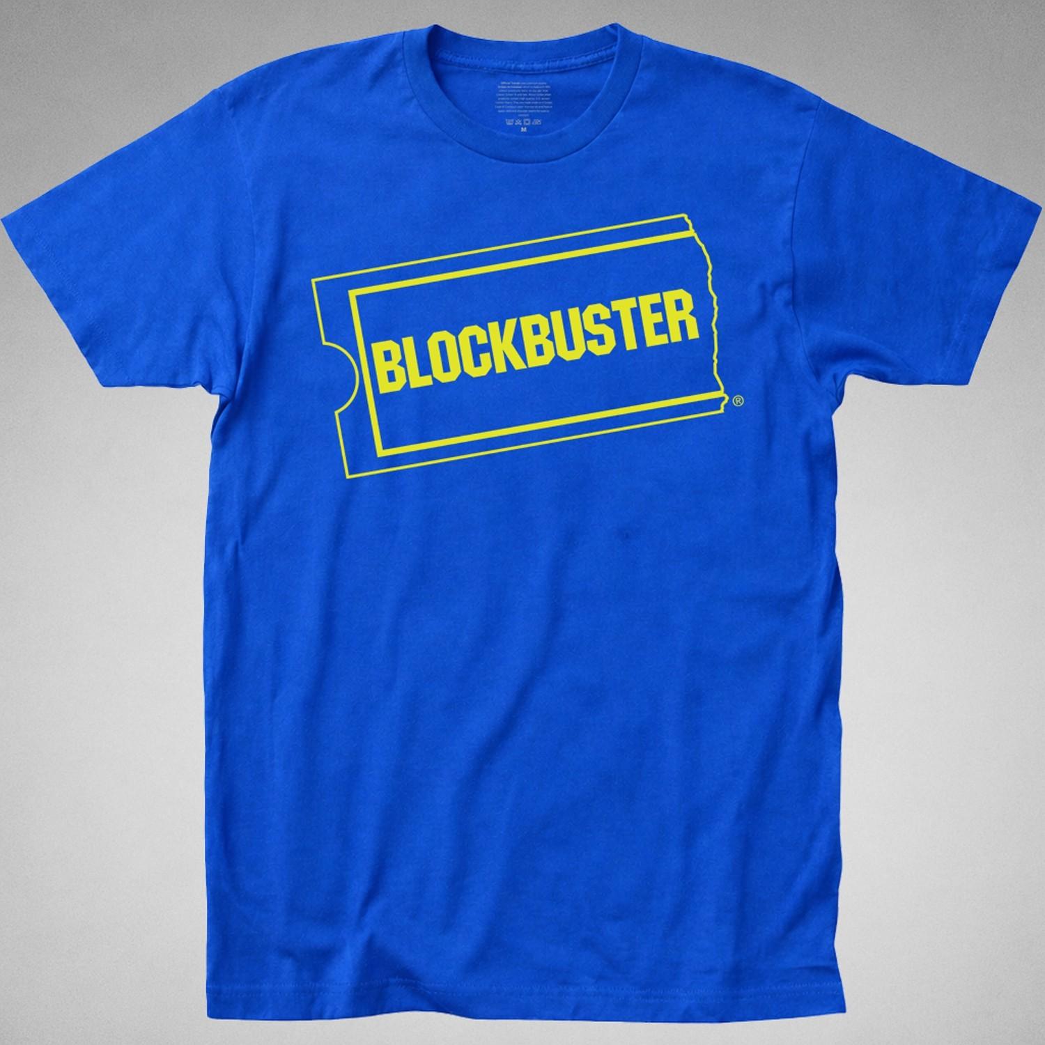 Blockbuster video T Shirt retro store vhs dvd block buster rental movie 80s 90s S