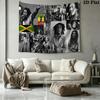 Bob Marley Poster Wall Tapestry Aesthetic Wall Hanging Printed Fabric Blanket Decorative Tapestries for Bedroom Living Room Home Decor