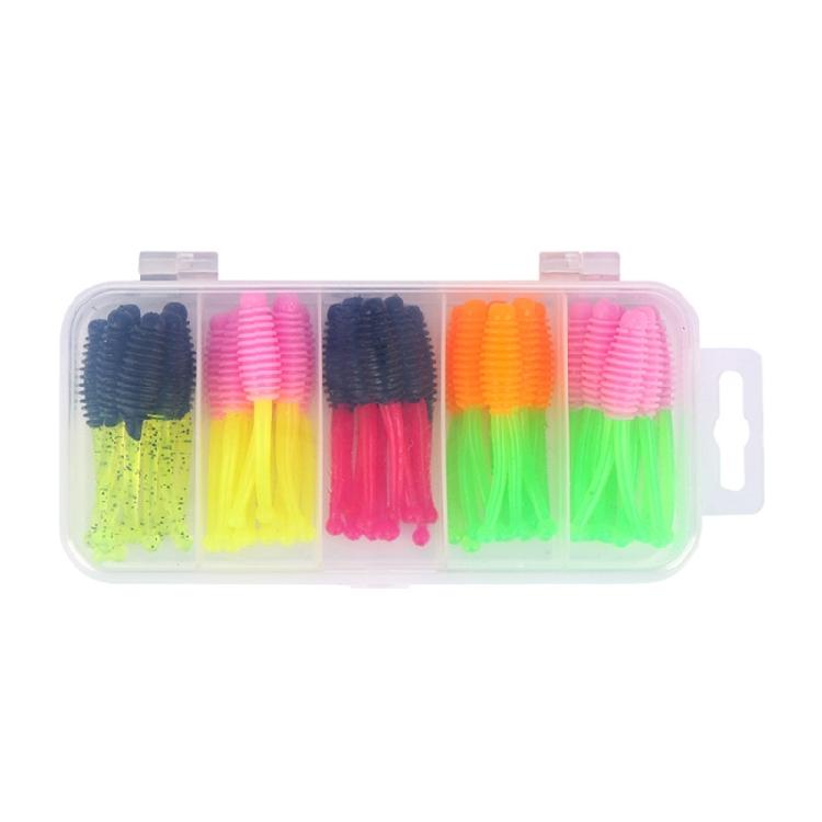 30pcs Wobbler Fishing Baits Fishing Lure Soft Baits Fishing Tackle Swimbait Jigging Lure Double Tail Artificial Baits 1