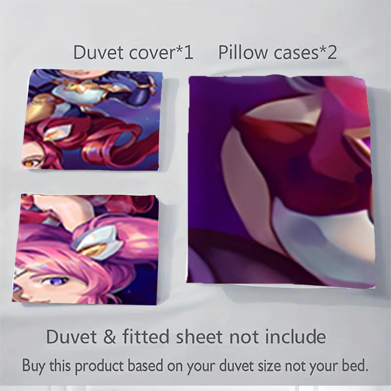 3pcs Star Guardian Home Decor Bedding Set-Perfect for Bedroom, Guest Room, Living Room, Hotel Use-Ideal Gift for Fans, Travelers, Daily Use-