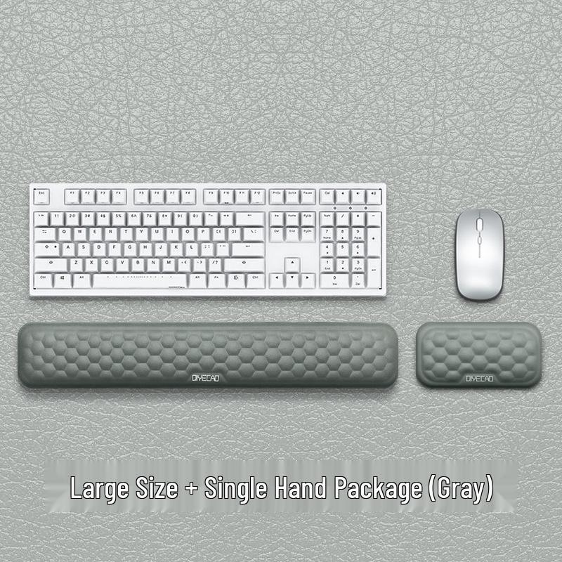 Ergonomic Memory Foam Wrist Support Mouse and Keyboard Pad Set