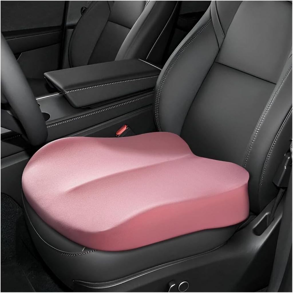 Car Seat Cushion, Comfort Ergonomic Memory Foam Seat Cushion for Tailbone Back Pain Relief, Breathable Car Cushion Suitable for Short People Driver