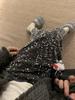 2026 Early Spring/Autumn Korean Velvet Sequin Midi Skirt