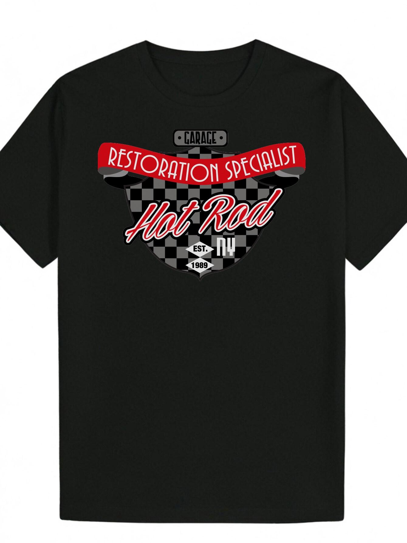 

Hot Rod Garage T-shirt - Restoration Specialist & Est. 1999 Design M