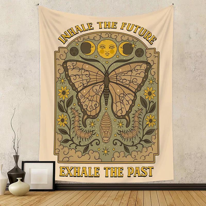 

Ins Style Cat Tapestry for Meditation Room Soft Sun Stars and Moon Print Wall Carpet Rectangular Bedroom Hanging Covering Cloth 74x94cm(29x37in)